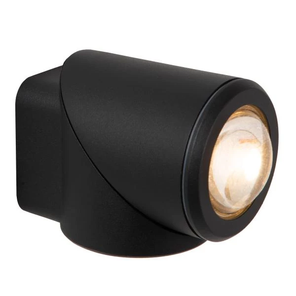 Lucide ERIN - Wandstrahler / Wandleuchte Innen/Außen - LED - 1x5W 2700K - IP65 - Schwarz - detail 1